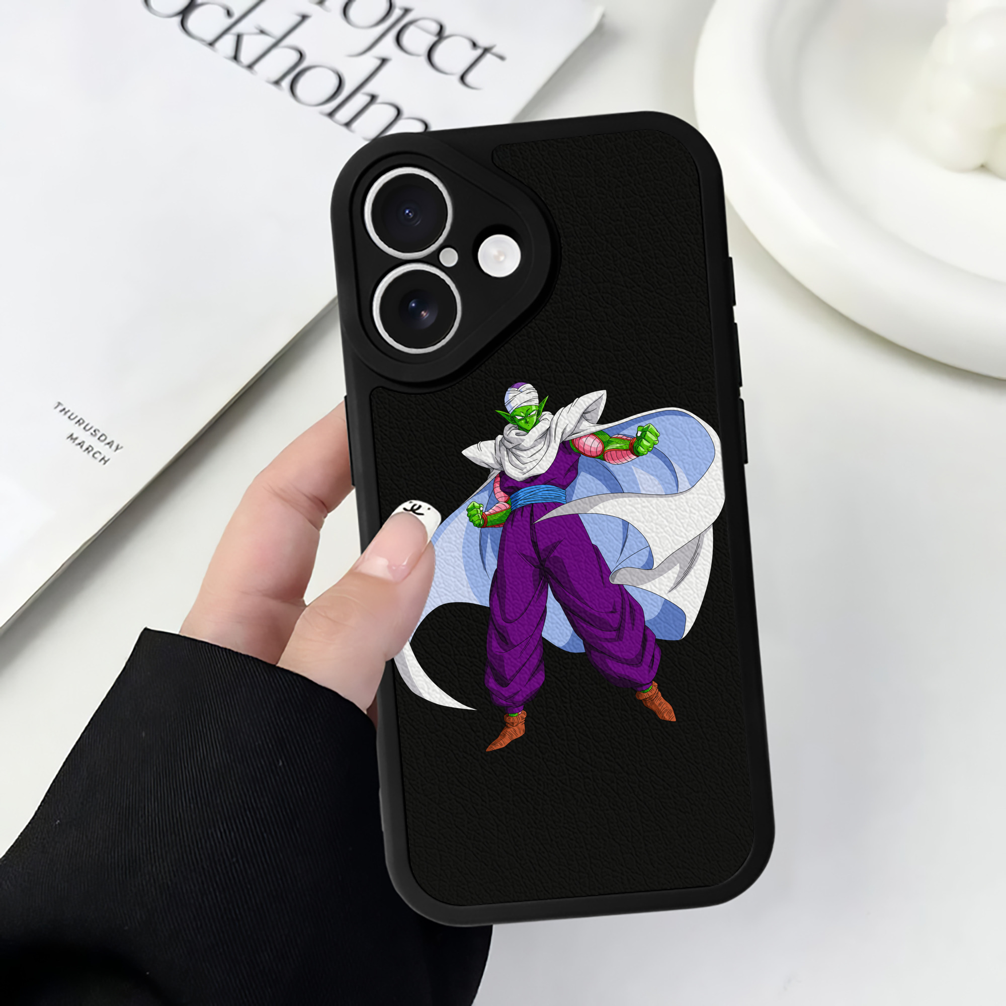 （画像用） ドラゴンボール ピッコロ DRAGON BALL Piccolo 【iPhone 16シリーズ対応】シリコンスマホケース（レザー調） 材質：シリコン